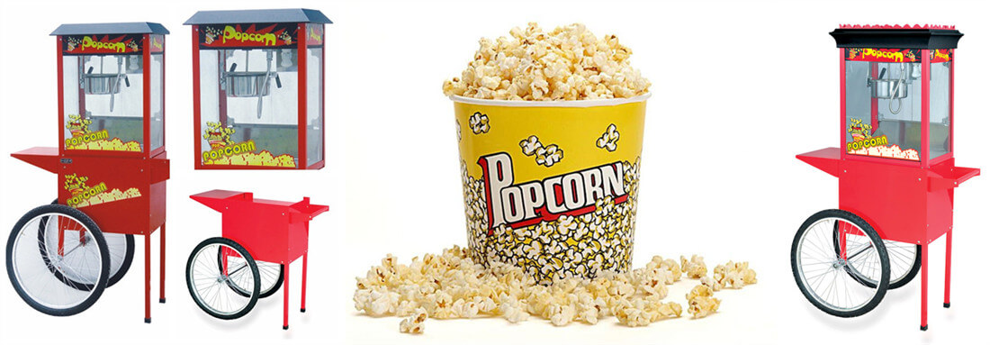 popcorn vending machine with cart
